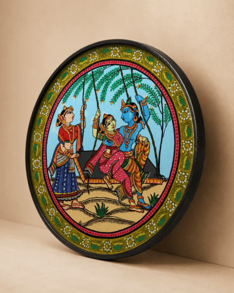 Odisha Folk Art Pattachitra Plate - Image 2