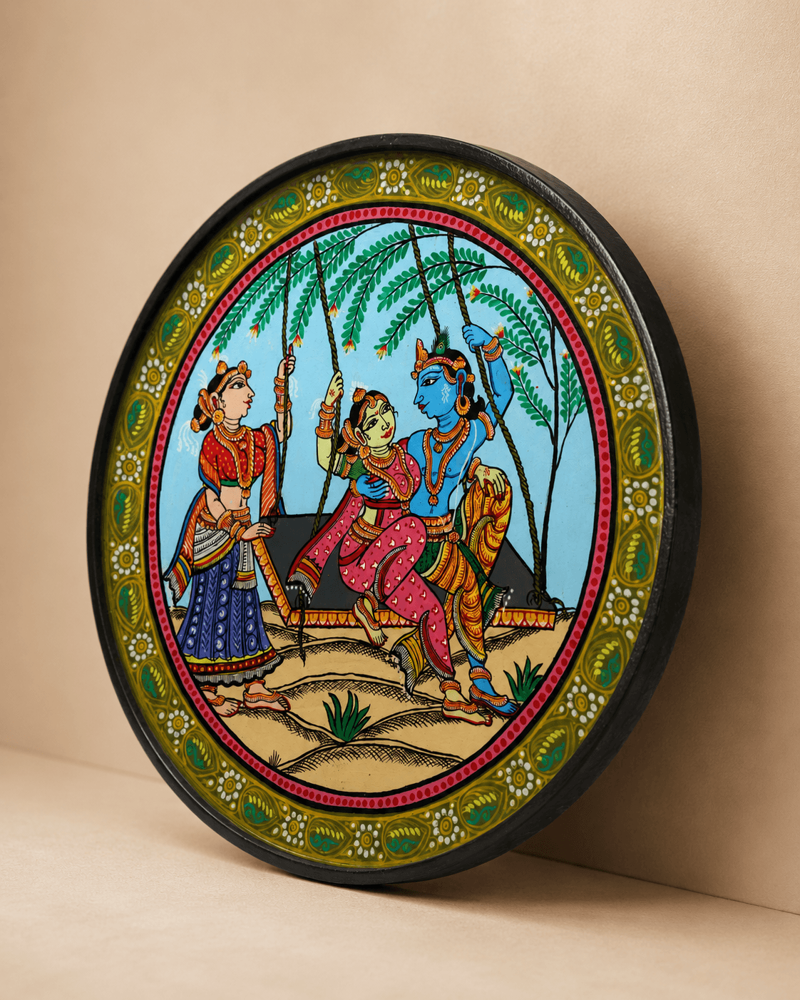 Odisha Folk Art Pattachitra Plate - Image 2