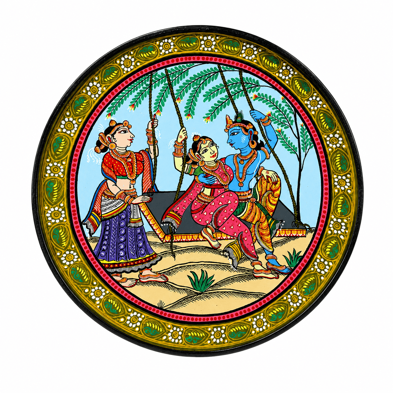 Odisha Folk Art Pattachitra Plate - Image 1