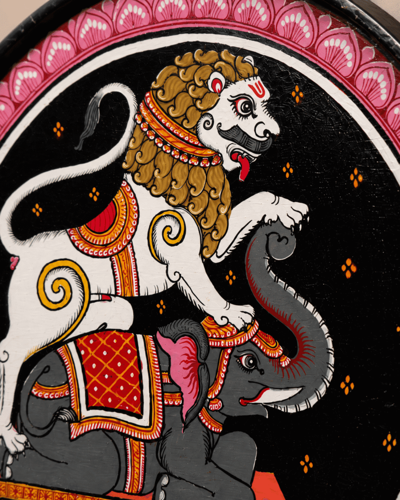 Tribal Pattachitra Folk Art Plate