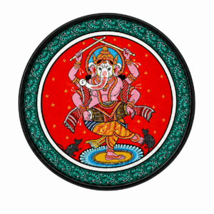 Ganesha Pattachitra Art Plate - Image 1