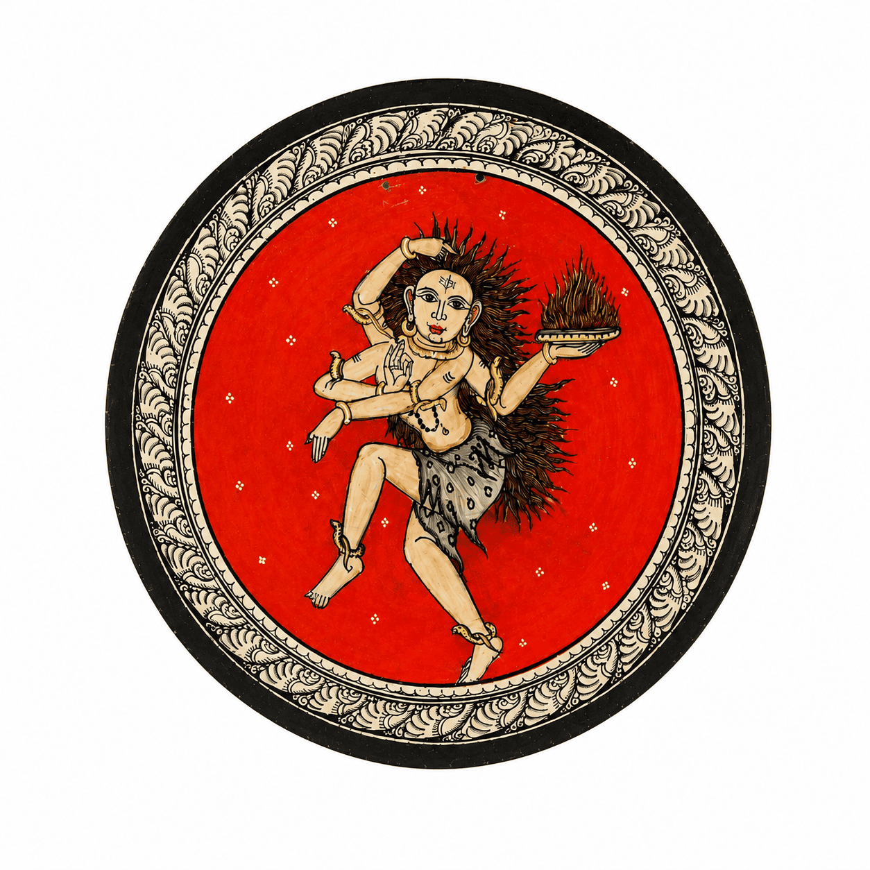 Odisha Heritage Pattachitra Plate - Image 1