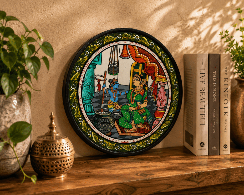 Odisha Pattachitra Traditional Art Plate