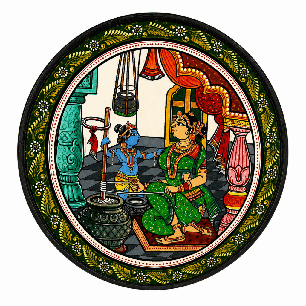 Odisha Pattachitra Traditional Art Plate