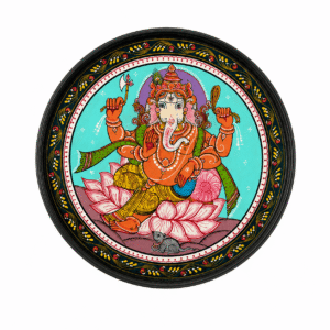 Ganesha Pattachitra Wall Plate - Image 1