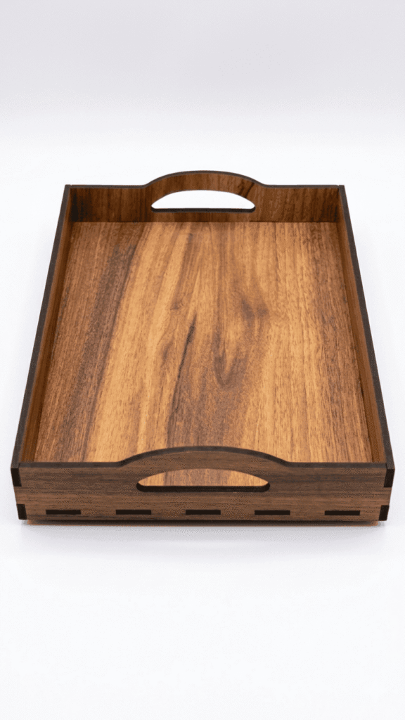 Wooden Serving Tray with Handles
