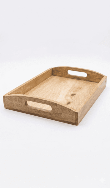 Wooden Breakfast Serving Tray - Image 2
