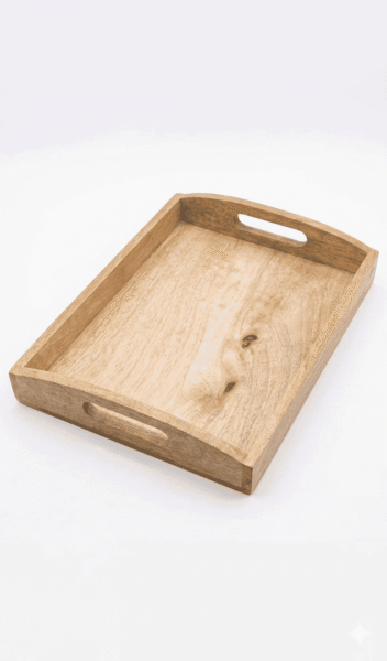 Wooden Breakfast Serving Tray - Image 3