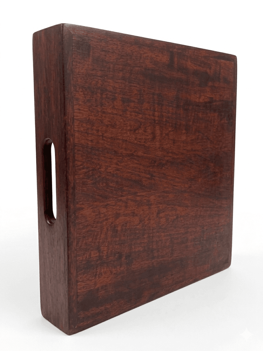 Wooden Serving Tray with Handles - Image 2