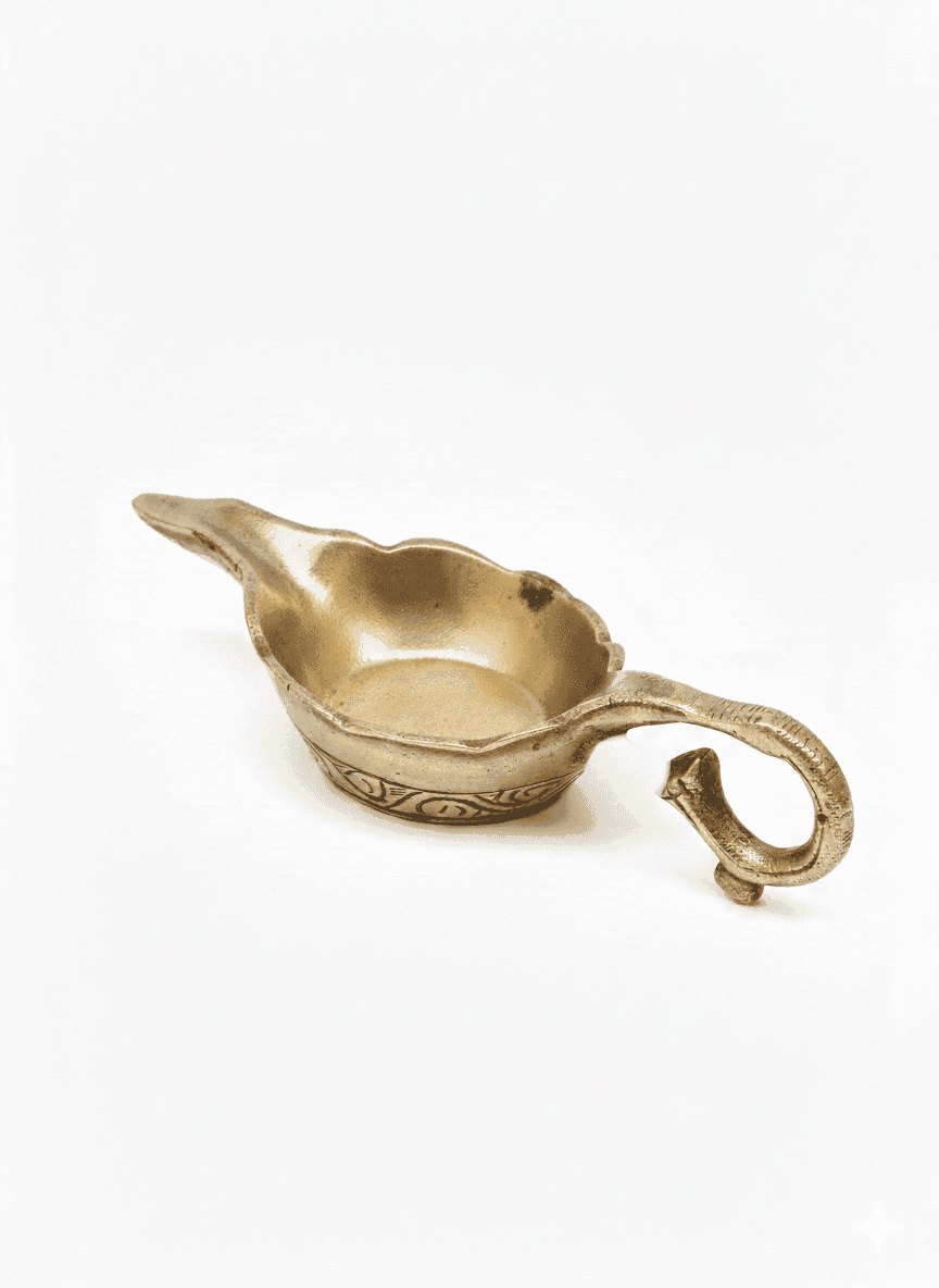 Brass Oil Lamp Diya - Image 3